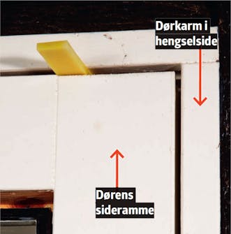 Slik retter du opp en skjev dør Slik retter du opp en skjev dør